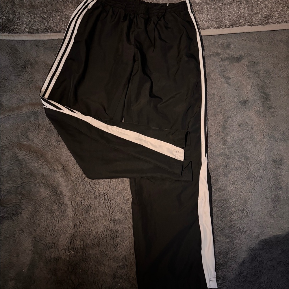 Black and White  Adidas Men's Track Pants